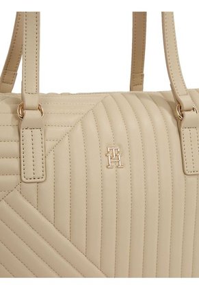 Bolso Beige Poppy Con Logo Metálico Tommy Hilfiger