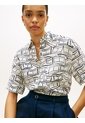 Camisa Blanca De Manga Corta Con Corte Amplio Tommy Hilfiger de Tommy Hilfiger