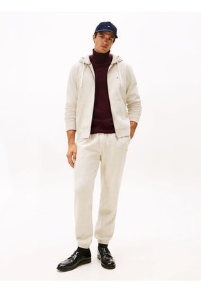 Buzo Gris De Felpa Con Capota Y Cremallera Tommy Hilfiger