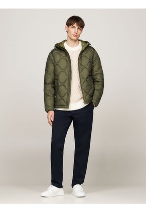 Chaqueta Verde Acochada Con Aislamiento Térmico Tommy Hilfiger