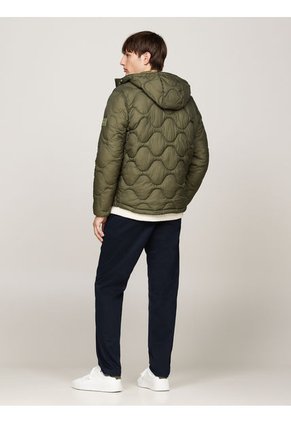 Chaqueta Verde Acochada Con Aislamiento Térmico Tommy Hilfiger