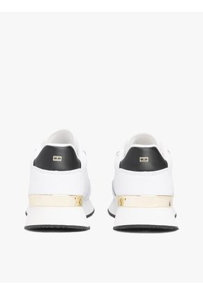 Tenis Blanco De Cuero Con Suela Gruesa Tommy Hilfiger