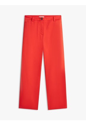 Pantalón Rojo Chino Lavado Slim De Pierna Recta Tommy Hilfiger