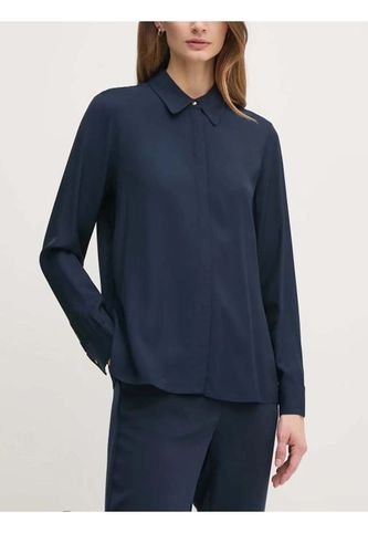 Camisa Azul De Corte Amplio Y Tapeta Oculta Tommy Hilfiger Tommy Hilfiger