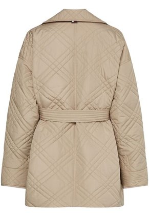 Gabán Beige Acolchado De Corte Amplio Para Mujer Tommy Hilfiger