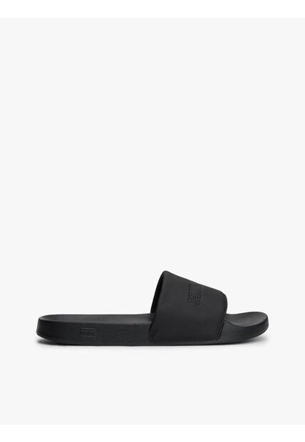 Sandalias Negro De Piscina Con Logo Tonal Tommy Hilfiger