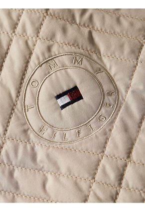 Gabán Beige Acolchado De Corte Amplio Para Mujer Tommy Hilfiger
