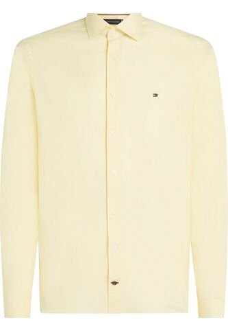 Camisa Naranja Flex Poplin De Corte Slim Tommy Hilfiger Tommy Hilfiger