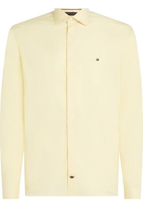 Camisa Naranja Flex Poplin De Corte Slim Tommy Hilfiger