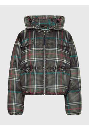 Chaqueta Acolchada Amplia De Cuadros Mujer  Tommy Hilfiger