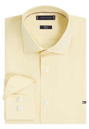 Camisa Naranja Flex Poplin De Corte Slim Tommy Hilfiger