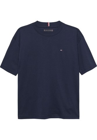 Camiseta Azul Para Niño De Punto Con Logo Bordado Tommy Hilfiger Tommy Hilfiger