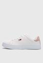 Tenis Lifestyle Blanco-Palo Rosa-Rojo Tommy Hilfiger Jeans Sneaker Pop de Tommy Hilfiger