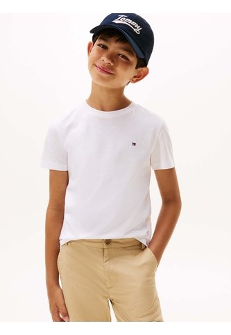 Camiseta Blanca Para Niño De Punto Con Logo Bordado Tommy Hilfiger Tommy Hilfiger