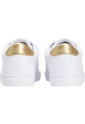 Tenis Blanco IM Con Detalles En Dorado Tommy Hilfiger