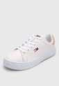 Tenis Lifestyle Blanco-Palo Rosa-Rojo Tommy Hilfiger Jeans Sneaker Pop de Tommy Hilfiger