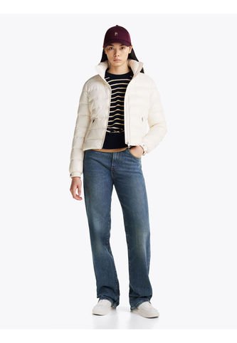 Rompe Blanco Viento Acolchada Brillante De Plumón Tommy Hilfiger Tommy Hilfiger