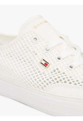 Tenis Blanco Con Logo Esmaltado Tommy Hilfiger