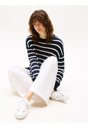 Tenis Blanco Con Logo Esmaltado Tommy Hilfiger