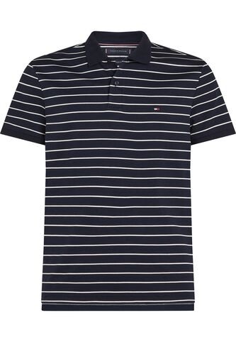 Polo Azul De Punto Interlock De Corte Regular Tommy Hilfiger Tommy Hilfiger