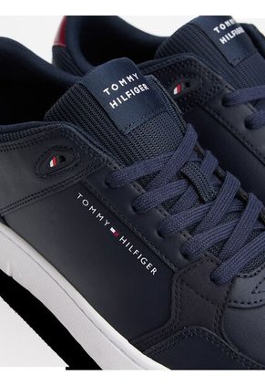Tenis Azul Texturizados Con Suela Dentada Tommy Hilfiger