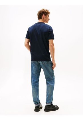 Camiseta Azul Con Logo Gráfico Tommy Hilfiger