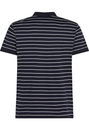 Polo Azul De Punto Interlock De Corte Regular Tommy Hilfiger