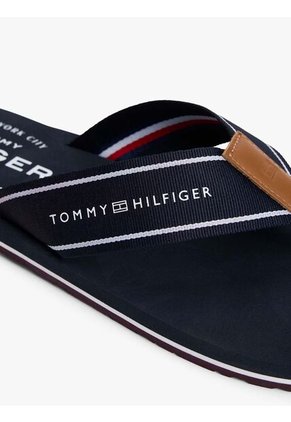 Sandalias Azul Con Tiras De Tejido Trenzado Tommy Hilfiger