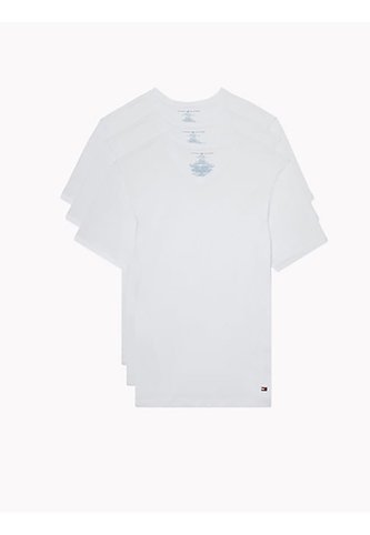 Pack De 3 Camisetas Blancas Cuello V Tommy Hilfiger Tommy Hilfiger