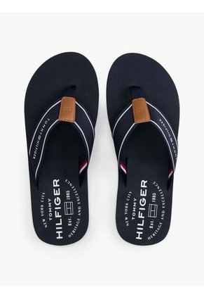 Sandalias Azul Con Tiras De Tejido Trenzado Tommy Hilfiger