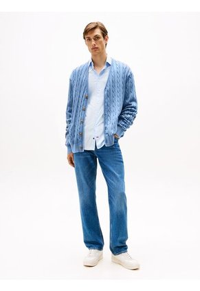 Tenis Blanco De Cuero Con Logo Tommy Hilfiger