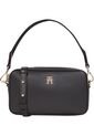 Bolso Negro De Hombro Con Insignia Del Monograma TH Tommy Hilfiger de Tommy Hilfiger
