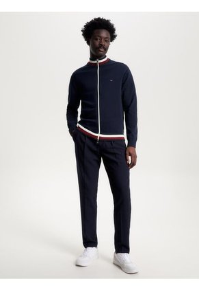 Saco Cárdigan Global Stripe De Corte Amplio Hombre Azul Tommy Hilfiger