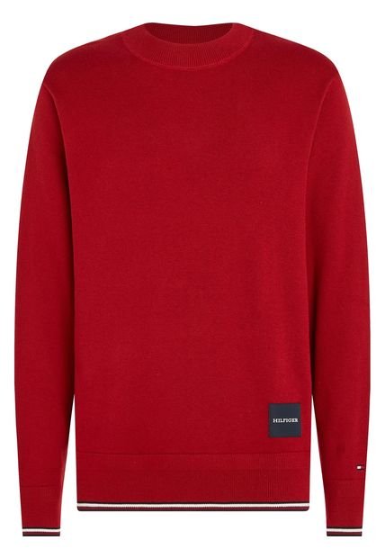 Saco Manga Larga De Parche Con Logo Hombre Rojo Tommy Hilfiger