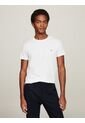 Camiseta Manga Corta Blanco Slim Fit Esencial de Tommy Hilfiger