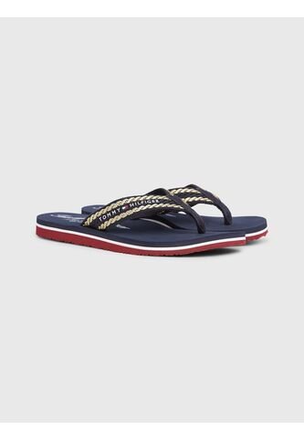 Sandalias Azul De Tejido Trenzado Con Rayas Tommy Hilfiger Tommy Hilfiger