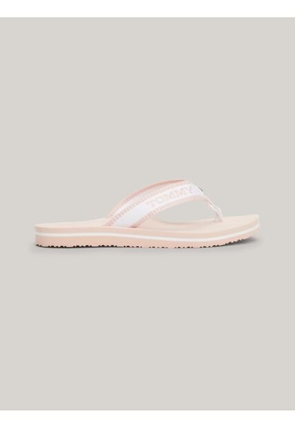 Chanclas Blanco Trenzadas Con Monotipo Hilfiger Tommy Hilfiger
