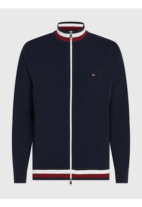 Saco Cárdigan Global Stripe De Corte Amplio Hombre Azul Tommy Hilfiger