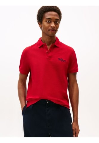 Polo Rojo De Corte Regular Con Logo Gráfico Tommy Hilfiger Tommy Hilfiger