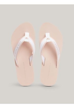 Chanclas Blanco Trenzadas Con Monotipo Hilfiger Tommy Hilfiger