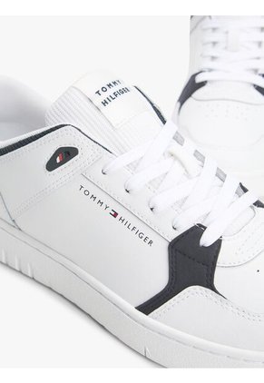 Tenis Blanco Texturizados Con Suela Dentada Tommy Hilfiger