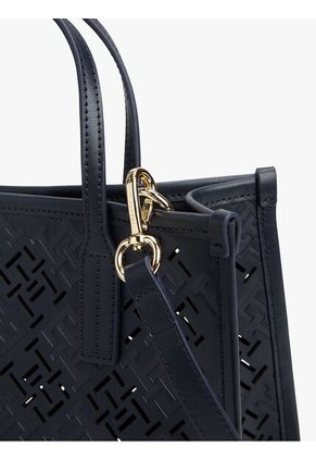 Bolso Azul Oscuro Tote City Con Monograma TH Tommy Hilfiger