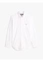 Camisa Blanca Slim Flex Con Textura Dobby Tommy Hilfiger de Tommy Hilfiger