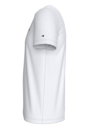 Camiseta Blanca Con Logo Bordado En El Pecho Tommy Hilfiger