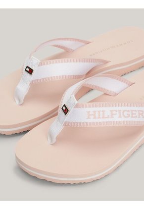 Chanclas Blanco Trenzadas Con Monotipo Hilfiger Tommy Hilfiger