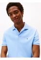 Polo Celeste De Punto Interlock De Corte Regular Tommy Hilfiger de Tommy Hilfiger