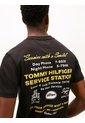 Camiseta Negra De Corte Amplio Con Gráfico Trasero Tommy Hilfiger de Tommy Hilfiger