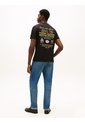 Camiseta Negra De Corte Amplio Con Gráfico Trasero Tommy Hilfiger de Tommy Hilfiger