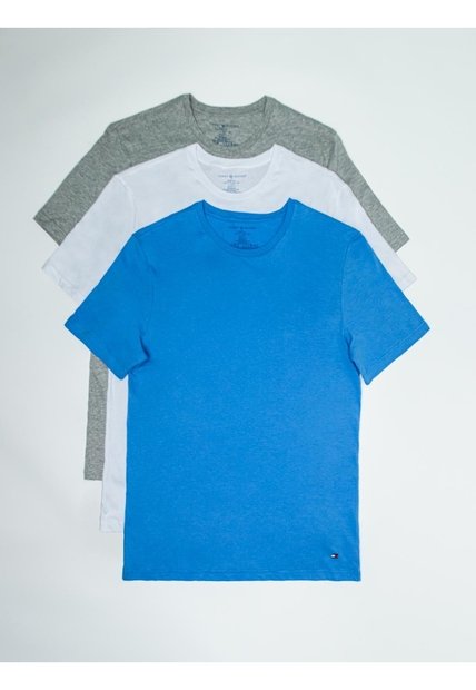 Pack De 3 Camiseta De Cuello Redondo Con Logo Tommy Hilfiger