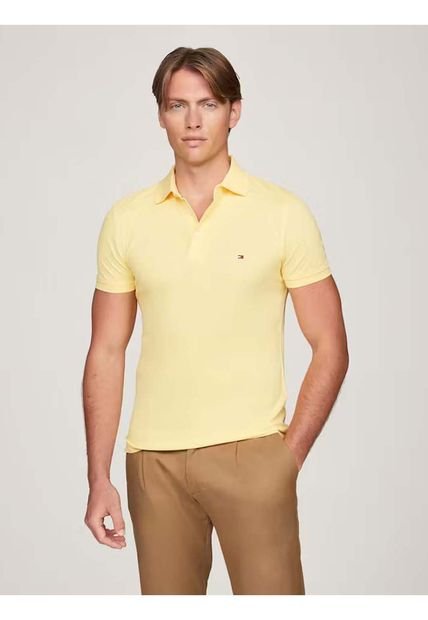 Polo Amarillo Slim 1985 Tommy Hilfiger